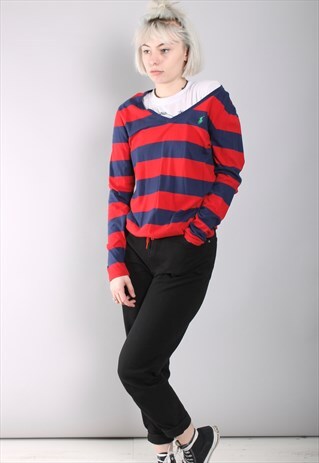VINTAGE POLO RALPH LAUREN V NECK JUMPER