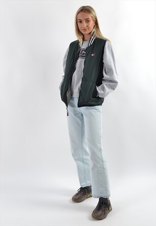 GREEN TOMMY HILFIGER PUFFER BODYWARMER GRH2217