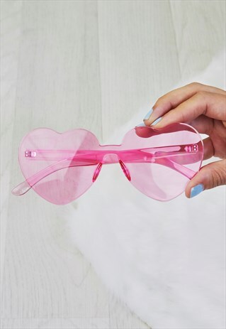 ATLANTA PINK HEART SUNGLASSES