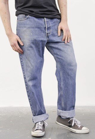 VINTAGE BLUE LEVI'S 582 PAINT JEANS