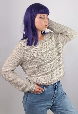 BIAGGINI VINTAGE 90'S KNITTED WOOL BLEND JUMPER PULLOVER
