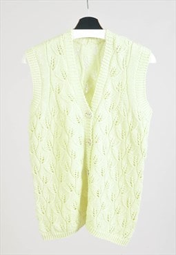 Vintage 00s hand knit vest