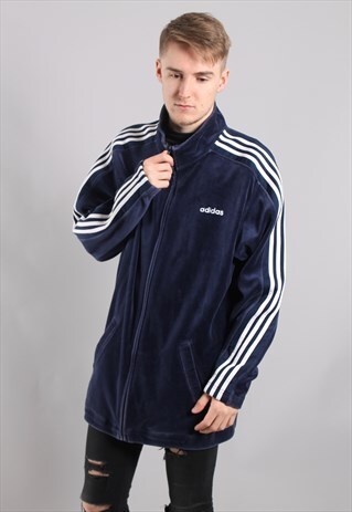 VINTAGE ADIDAS CRUSHED VELVET JACKET