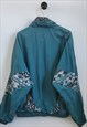 VINTAGE RETRO 80S FESTIVAL WINDBREAKER SHELL TRACKSUIT GREEN