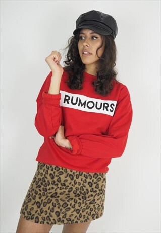 RUMOURS GRAPHIC SLOGAN SWEATSHIRT
