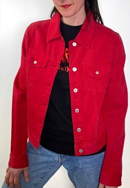 Vintage Carrera red denim jacket 