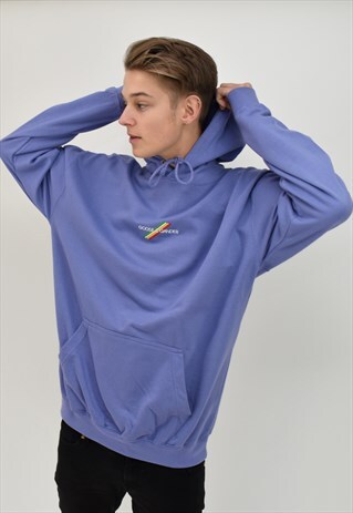 G&G UNISEX MULTI LINES VIOLET HOOD