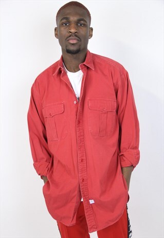 VINTAGE POLO RALPH LAUREN RED SHIRT