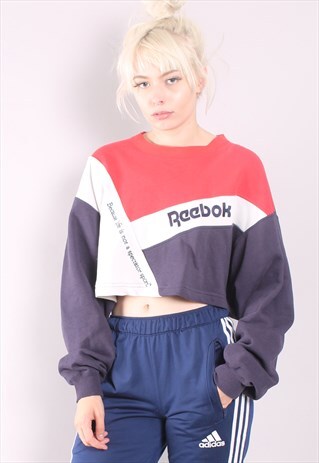 VINTAGE REEBOK REWORKED CROPPED SWEATSHIRT