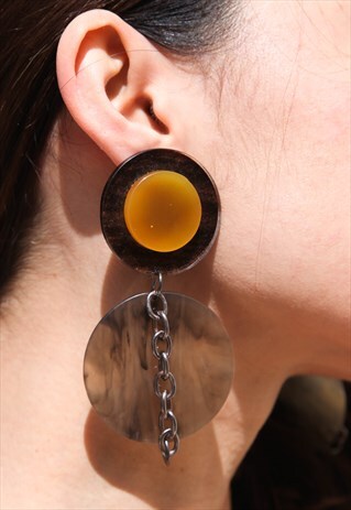 HANDMADE LONG STATEMENT EARRINGS