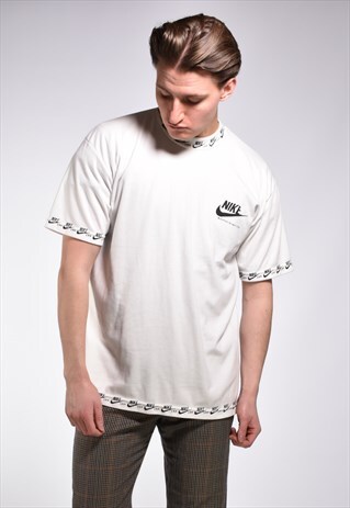 VINTAGE 1990S BOOTLEG NIKE USA REPEAT LOGO T-SHIRT