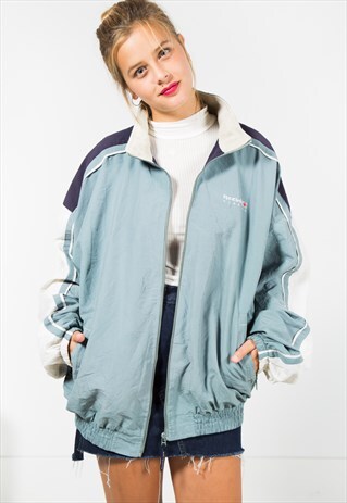 VINTAGE 80'S USA REEBOK SHELL SPORT JACKET / S1586