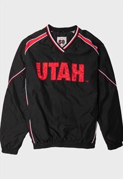 Black/Red Utah Football Long Sleeve Track Top