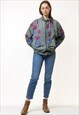 80s Vintage Size M L Sports Jacket Jacket Multicolor 19287