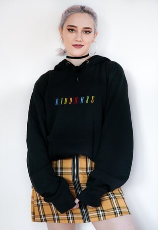 KINDNESS RAINBOW EMBROIDERED HOODIE