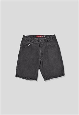 Vintage 90s Levi's SilverTab Baggy Denim Shorts in Black