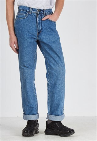 VINTAGE BLUE ROUTE 66 DENIM JEANS