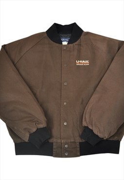 Vintage USA Uhaul Workwear Jacket Brown Large