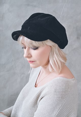 VINTAGE CAP HAT BLACK