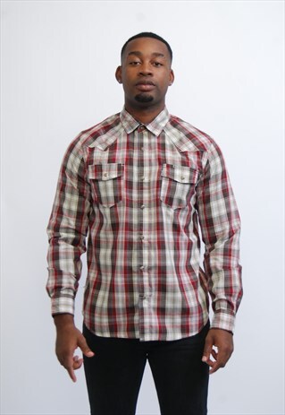 VINTAGE LEVI'S WESTERN CHECK SHIRT