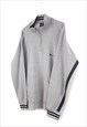 VINTAGE CHAMPION ZIP UP SWEATSHIRT IN GREY L