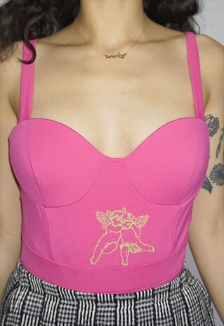 HOT PINK ANGEL / CHERUB BODYSUIT