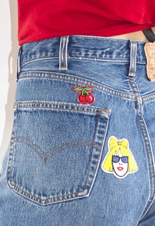 VINTAGE PLUS SIZE 501 GAGA BADGED JEANS