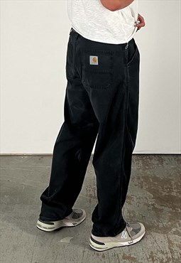Vintage Carhartt Baggy Trousers Men's Black