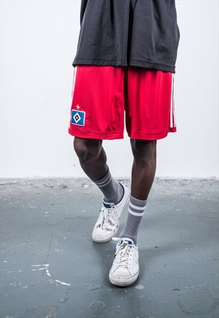 VINTAGE 1990S RED ADIDAS SPORTS SHORTS