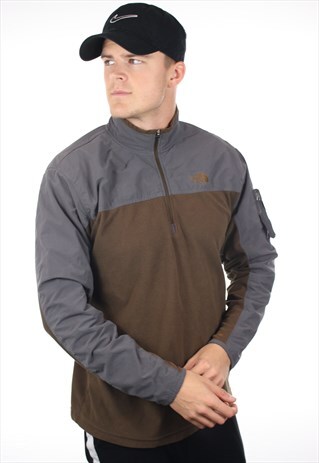 VINTAGE THE NORTH FACE 1/4 ZIP FLEECE TOP