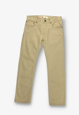Vintage levi's 511 slim fit boyfriend jeans beige BV20607