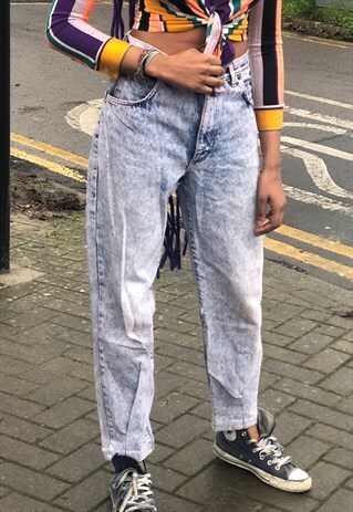 VINTAGE HIGH WAISTED DENIM JEANS