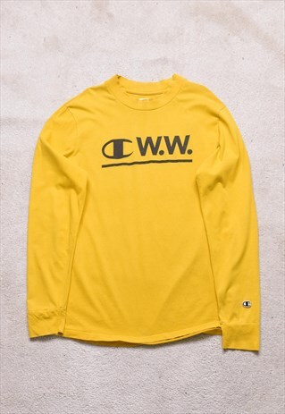 Champion by Wood Wood Yellow Print Top
