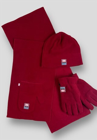 Ecko hat glove and scarf set