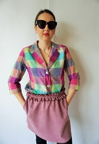 VINTAGE BLOUSE SHIRT TOP SHIRTS JACKET BOHO GRUNGE JACKET