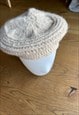 BEIGE WOOL FRENCH BERET