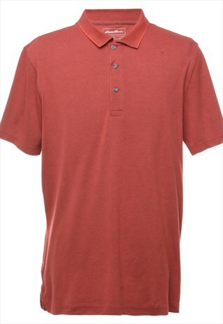 BEYOND RETRO VINTAGE EDDIE BAUER POLO T-SHIRT - L