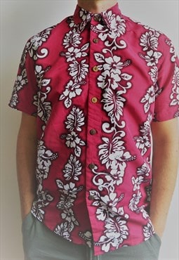 Vintage Hawaii Hawaiian Shirt Shirts Boho Hippie Oxford Top