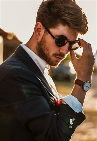 GENUINE BROWN LEATHER WATCH