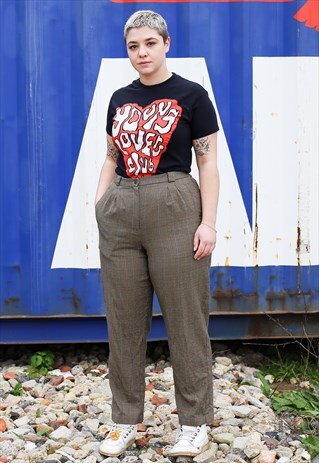 VINTAGE CHECK TROUSERS