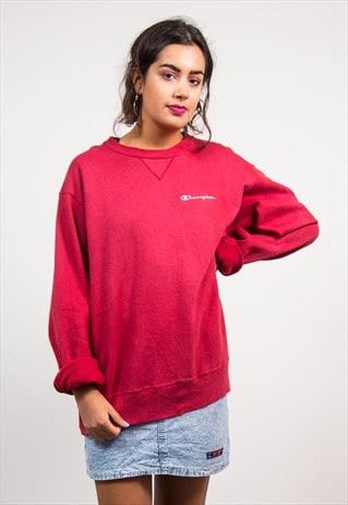 VINTAGE 90'S DARK RED CHAMPION SWEATER