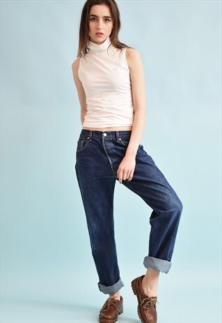 90'S RETRO LEVI'S REGULAR WAIST STRAIGHT DENIM JEANS