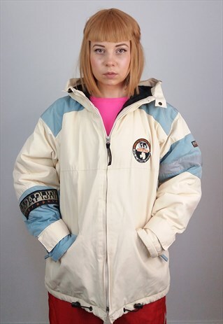 NAPAPIJRI VINTAGE 90'S UNISEX LARGE LOGO WINTER SKI JACKET