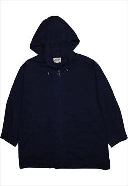 Vintage 90's Eddie Bauer Parka Hooded Full Zip Up Navy