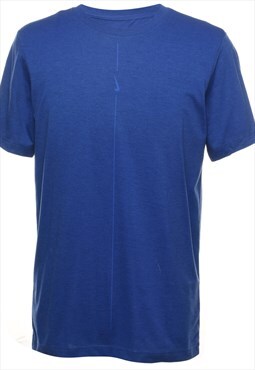 Vintage Blue Nike Plain T-shirt - S