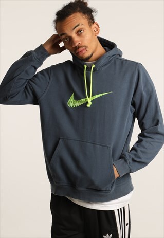 VINTAGE NIKE EMBROIDERED LOGO HOODIE