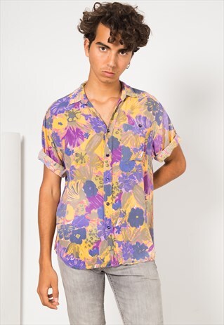 VINTAGE 80S HAWAIIAN SHIRT / S1686