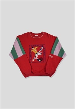 Vintage 90s Adidas Rare Football Embroidered Sweatshirt
