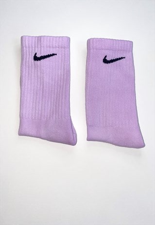 Nike Unisex Full Crew TieDye Socks pastel deep Violet Purple | Mr Dye ...