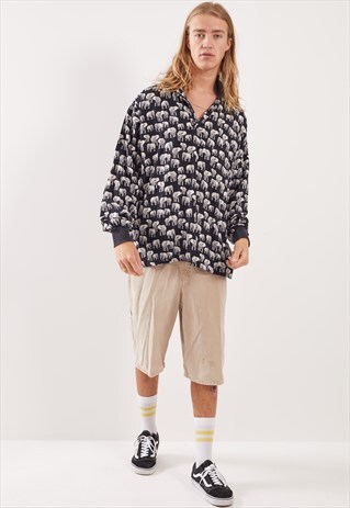 VINTAGE PATTERNED FESTIVAL LONG SLEEVE SHIRT